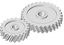 Spur Gears  Known as the common gear.  Strong  Easy to