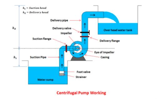 Working of Centrifugal Pump.