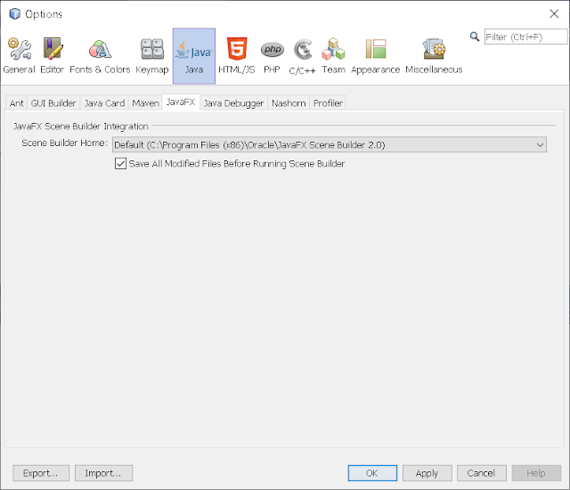 Step 4 - Integrate JavaFX Scene Builder on NetBeans 8.2