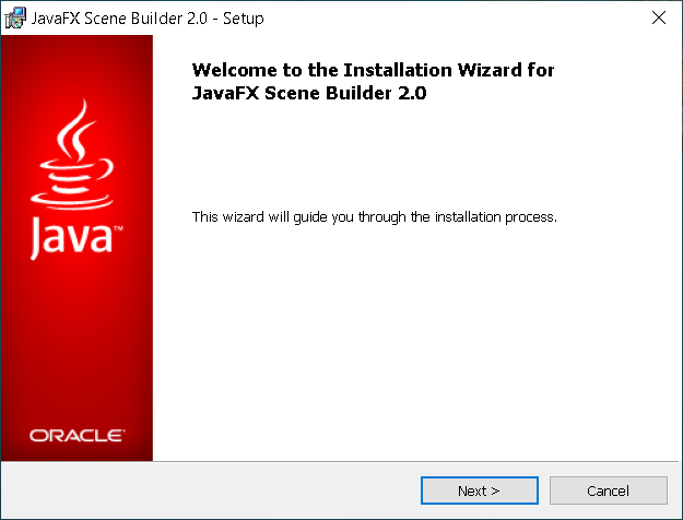 Step 1 - JavaFX Scene Builder 2.0 on Windows
