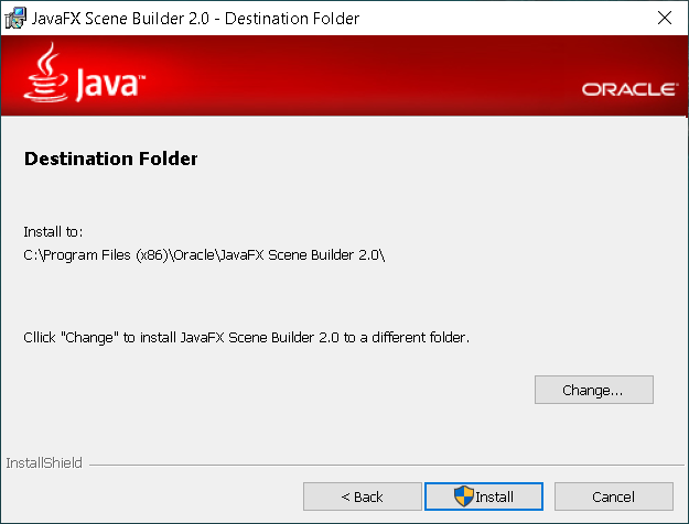 Step 2 - JavaFX Scene Builder 2.0 on Windows