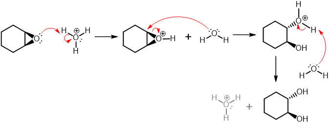 anti dihydroxylation step 2
