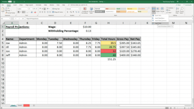 Inserting and Deleting Worksheets in Excel- Instructions: A picture of a user inserting a new worksheet into an Excel workbook.