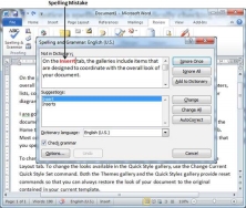 Spelling Dialog