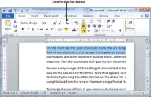 Clear Formatting Buttons