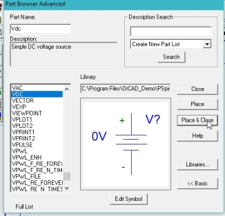 DC circuits analysis with PSpice: tutorial 5 