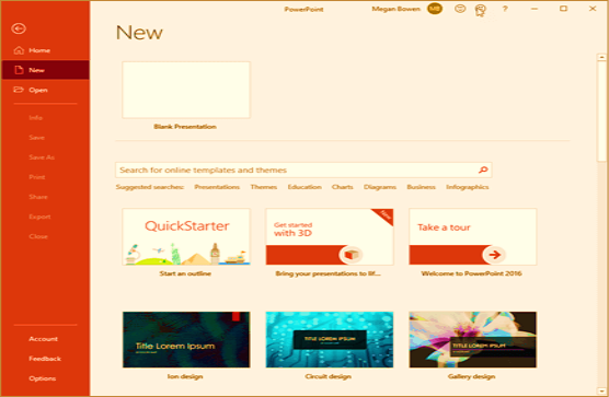 Create new PowerPoint