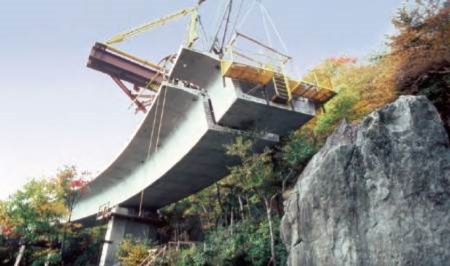 Precast method of bridge construction