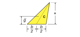 Triangular area