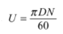 formula of peripheral velocity of pelton wheel