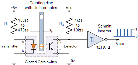 slotted opto switch circuit