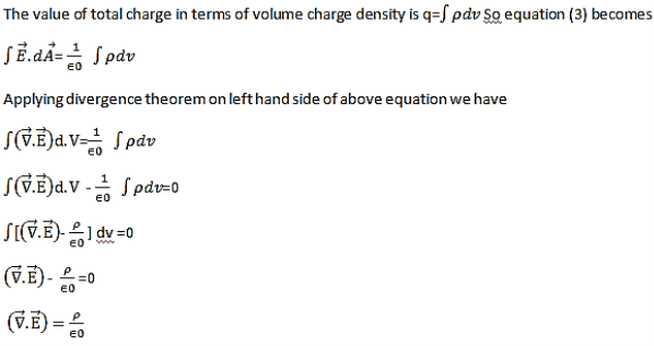 Maxwell's first equation in differential form