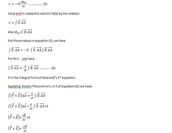 third maxwell's equation