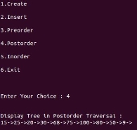 binary tree postorder