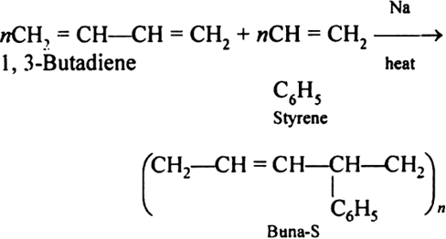 What are elastomers? Write the chemical equation to represent the ...