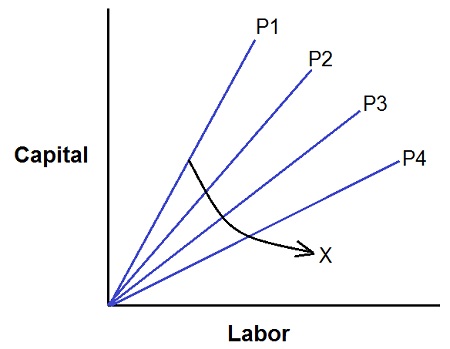 Kinked Iso-quant curve