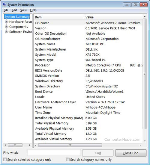 Windows System Information