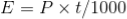 Energy consumption formula 2