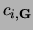 $c_{i,\mathbf{G}}$