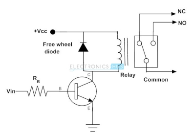 Transistor to Operate the Relay