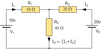 mesh current analysis circuit