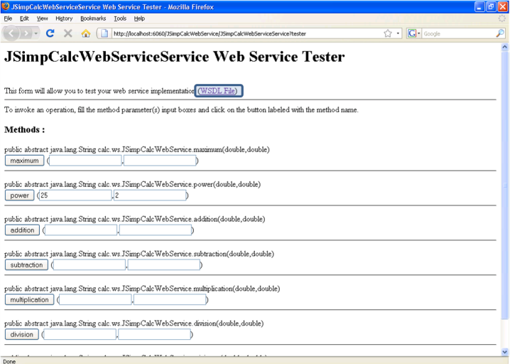 Create Web Service Netbeans Web Service Tester