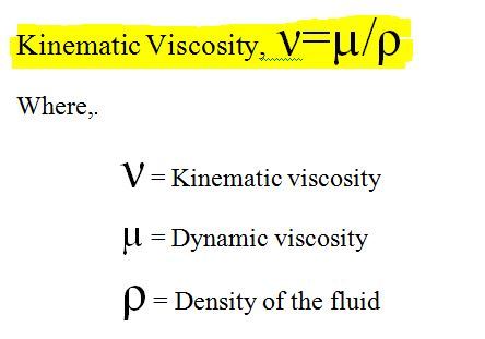 Kinematic viscosity
