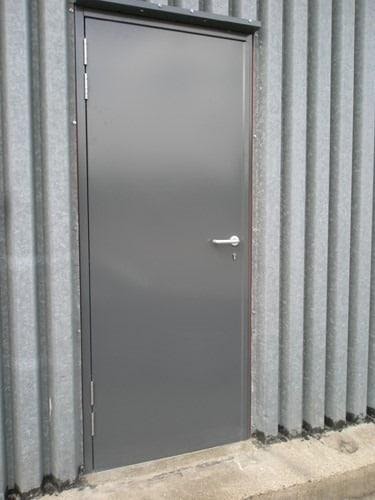 Mild steel sheet doors