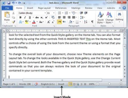Insert Mode