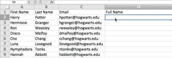 Combine columns with And in Excel