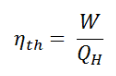 thermal efficiency formula - 1