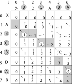 Example of Longest Common Sequence