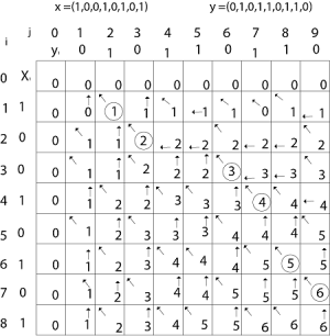 Example of Longest Common Sequence