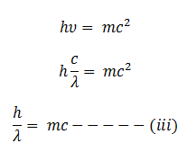 de-Broglie’s wavelength