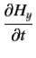 $\displaystyle \frac{\partial H_y}{\partial t}$