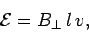 \begin{displaymath}
{\cal E} = B_\perp\,l\,v,
\end{displaymath}