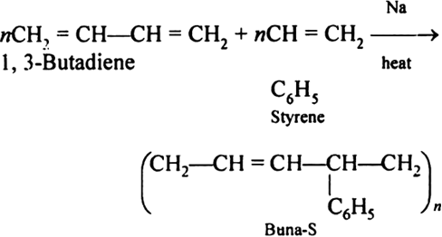 What are elastomers? Write the chemical equation to represent the ...