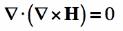 divergence of the curl is zero